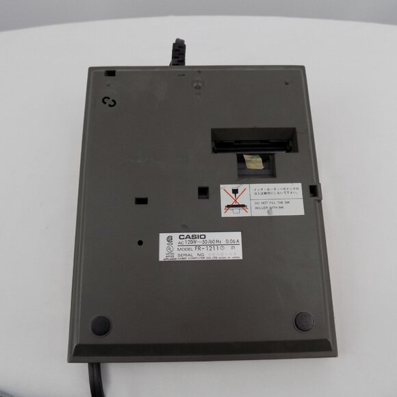 Casio FR-1211 Printing Calculator 10 Key Power Works Made in Japan PARTS - Picture 7 of 8